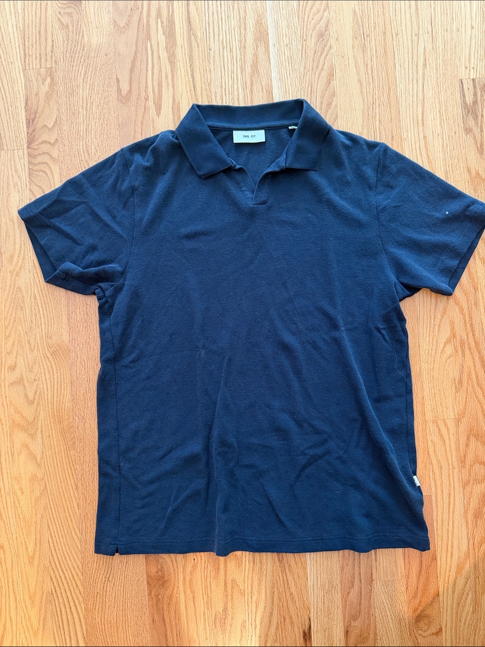 Classic Short-Sleeve Navy Polo Shirt